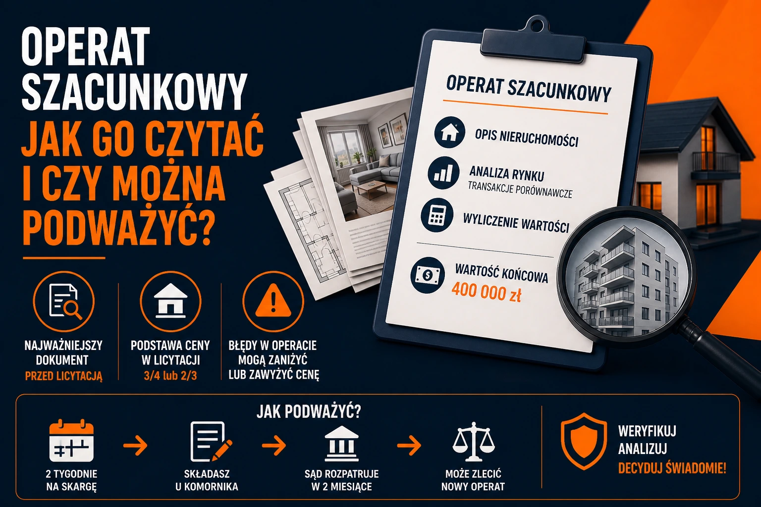 Operat szacunkowy – jak go czytać i czy można podważyć